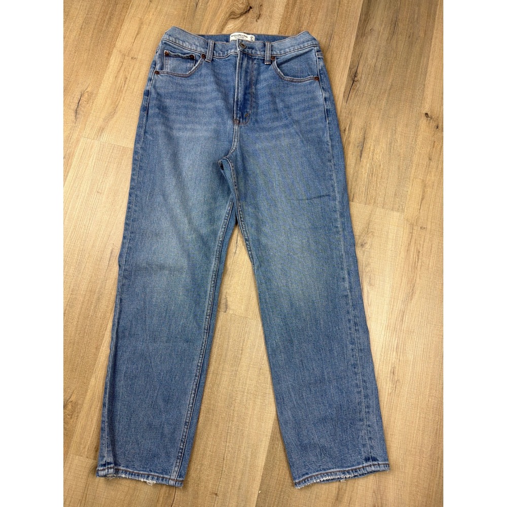 Abercrombie & Fitch Ultra High Rise Ankle Straight Jeans Blue Women's 29/8